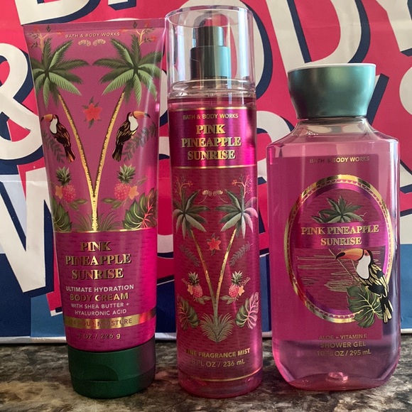 Bath & Body Works Pink pineapple sunrise set - Picture 3 of 4
